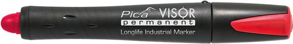 Bild von Permanentmarker VISOR Industrial rot Pica