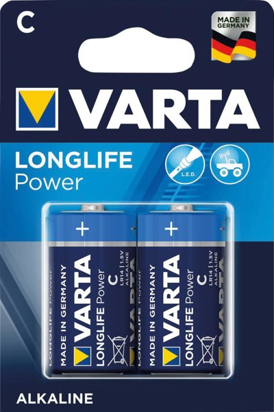Bild von Batterie LONGLIFE Power C Blister a 2 Stück VARTA