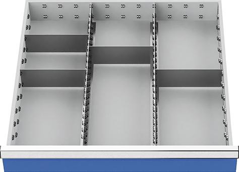 Bild von Metalleinteilung (Zubehör) für Schubladen-Innenmaß 600x600 mm