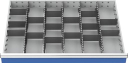 Bild von Metalleinteilung (Zubehör) für Schubladen mit dem Innenmaß 900x600 mm
