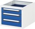 Bild von Container für Arbeitstische Serie Tom, 3 Schubladen, 480x600x395 mm