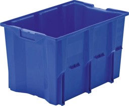 Bild von Kunststoff-Drehstapelbehälter, blau