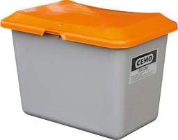 Bild von Streugut-Box, Behälter grau/Deckel orange
