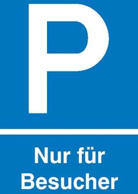 Parkplatz-Reservierungsschild im Hochformat online kaufen - im van beusekom  Onlineshop