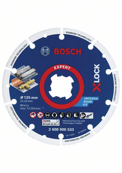 Picture of EXPERT Diamond Metal Wheel X-LOCK Trennscheibe, 125 x 22,23 mm