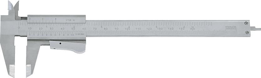 Messschieber, parallaxfrei DIN 862, 0 - 150 mm (0 - 6 inch)