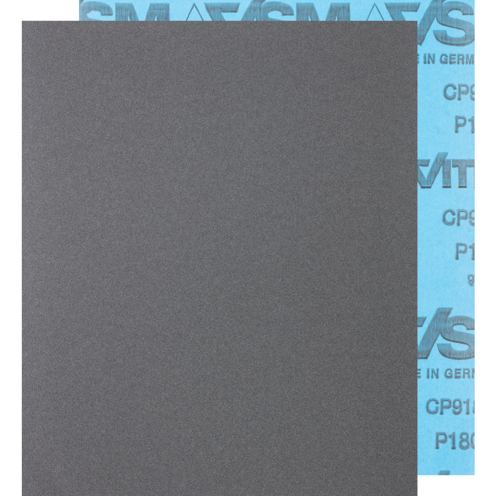 Picture of wasserfester Papier Schleifbogen 230x280mm BP W SiC180 für Lackbearbeitung