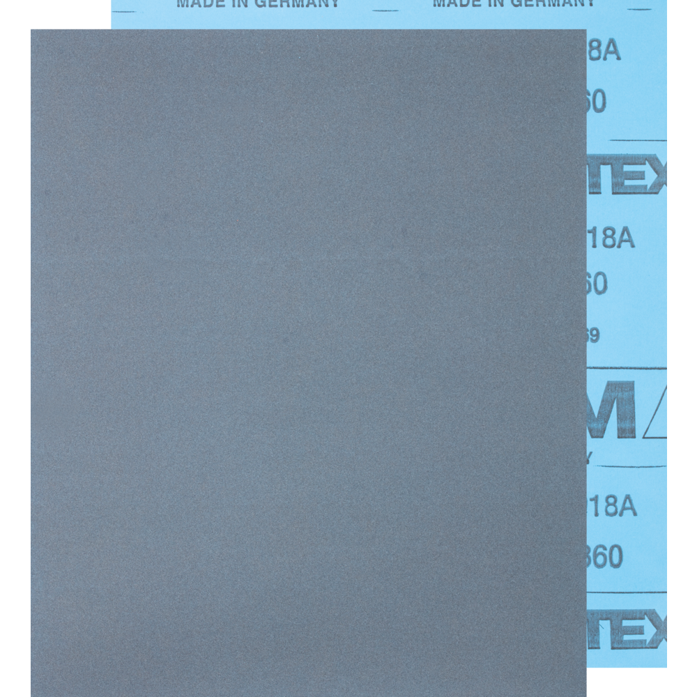 Picture of wasserfester Papier Schleifbogen 230x280mm BP W SiC360 für Lackbearbeitung