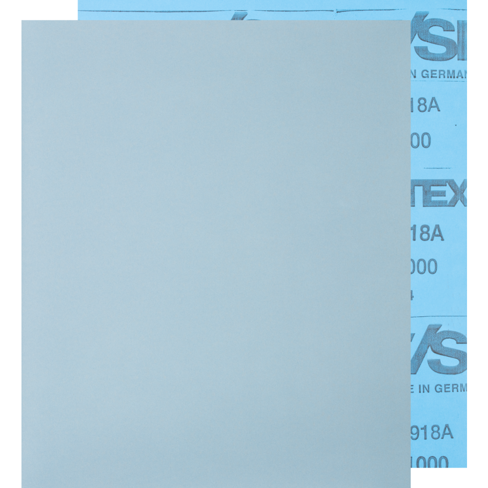 Picture of wasserfester Papier Schleifbogen 230x280mm BP W SiC1000 für Lackbearbeitung