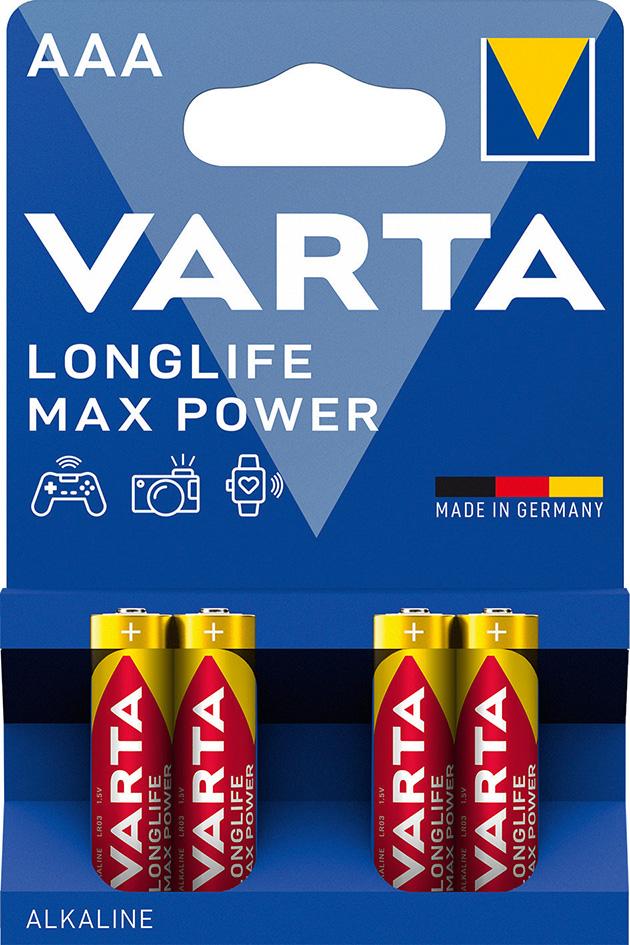 Bild für Kategorie Batterie VARTA LONGLIFE Max Power Micro AAA
