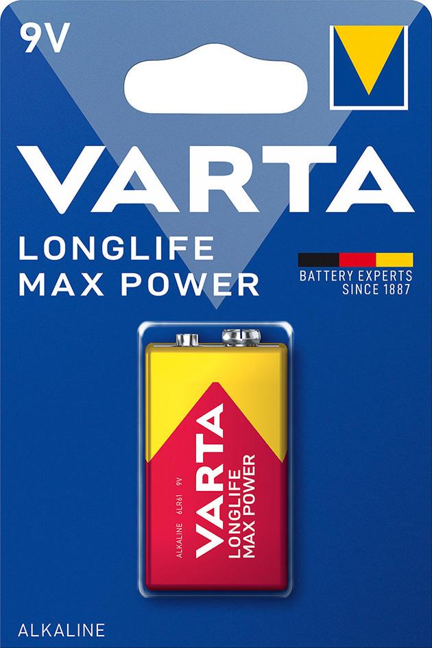 Bild für Kategorie Batterie VARTA LONGLIFE Max Power 9V-Block