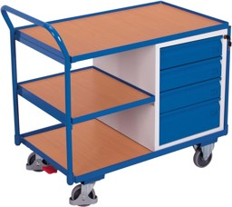 Bild von Tischwagen 250 kg 4 Schubladen 3 Ladeflächen